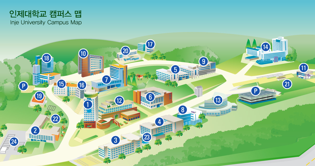 INJE University's campusmap