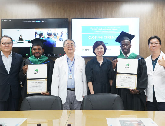 Two Mozambicans Receive Master’s Degrees in Basic Medicine from Inje University